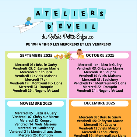 ATELIERS D'ÉVEIL